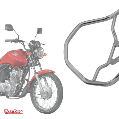 Alça Esportiva Titan 150 Fan 150 2009 Até 2013 Cromado Cromado