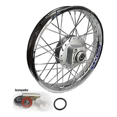 Roda Traseira Titan/fan 125 Completa Bucha/rolamentos (Até 2008)