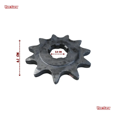 Pinhão 11 Dentes Xr 200 C/ Trava (todas) Aço 1045 Vortex