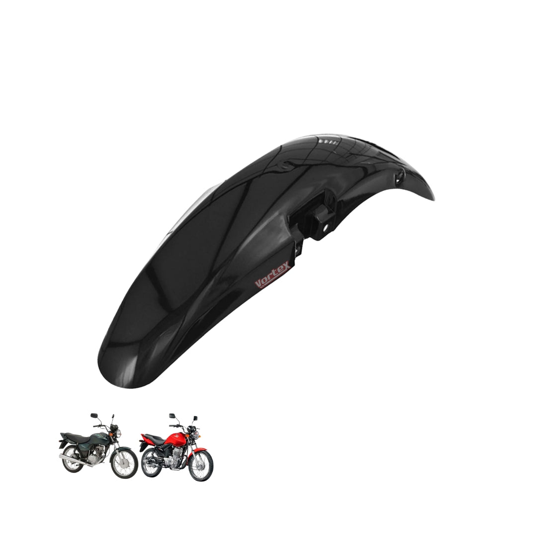 Paralama Dianteiro Titan 2000 Fan 125 Até 2008 Preto Vortex