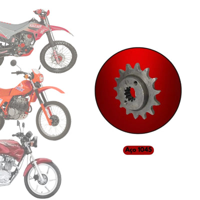 Pinhão Crf 230 / Xr 200 (todas) 13 Dentes Aço 1045 Vortex