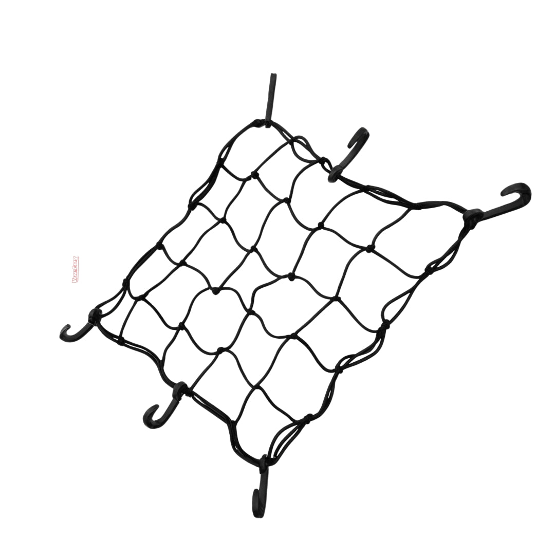 Rede Elástica Para Capacete E Bagageiro De Moto Preta Vortex