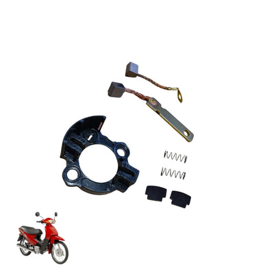 Escova Motor Partida Biz 100 Todas Completo Vortex