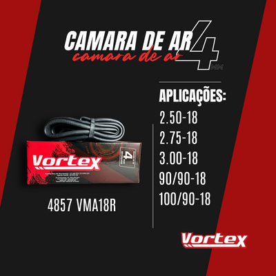 Câmara de Ar 4mm Diantera Titan 150/Fan 150/cg 150 Reforçada Vortex