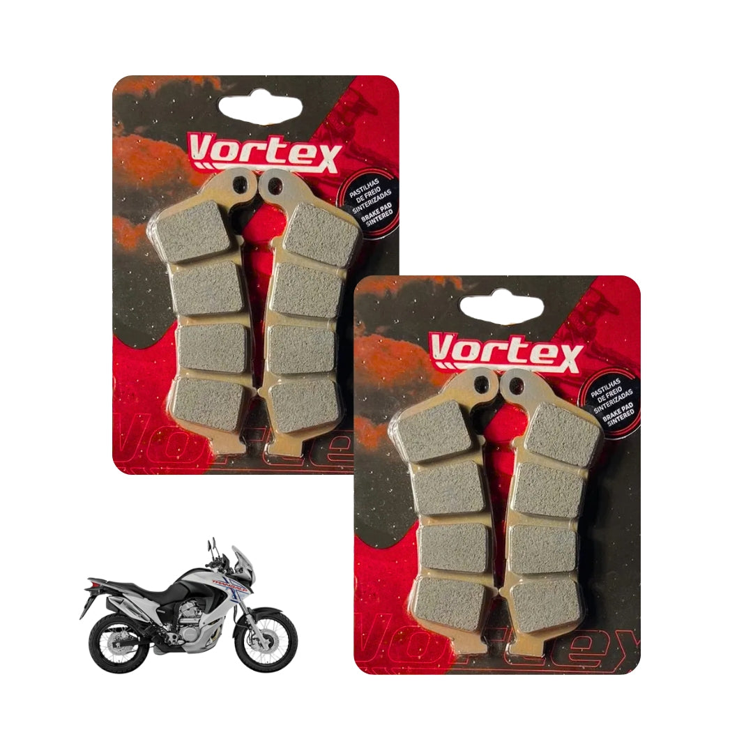 Kit Pastilha Freio Dianteira Nc 700 Transalp Sinterizada