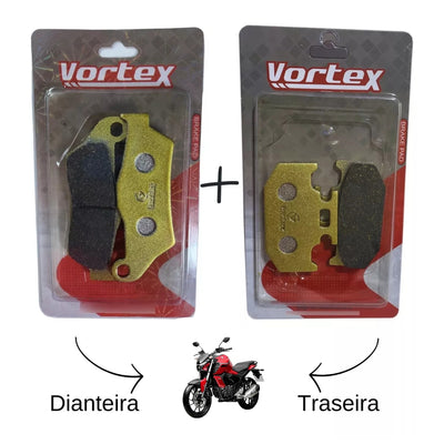 Kit Pastilhas Freio Fazer 150 Fz15 C/abs 2023 Em Diante