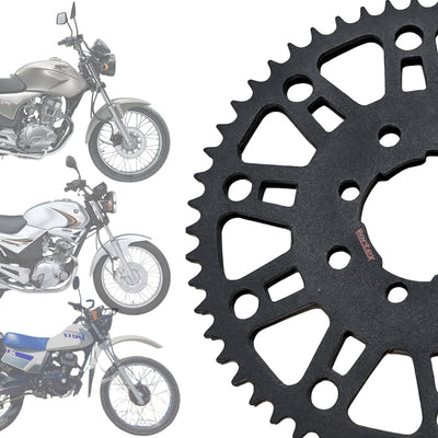 Coroa 56t Multiuso Titan 150/ybr/t.99/xls125 Aco 1045 Vortex - Preto