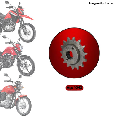 Pinhão 12t Fan 09/13 Titan 150-160 Bros 125-150 Vortex