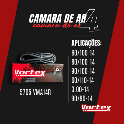 Câmara de Ar 4mm Reforçada Traseira Biz Aro 14 (Todas) Vortex