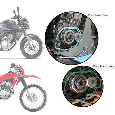 Junta Tampa Embreagem Direita Crf 250f Todas Vortex (5 Pçs)