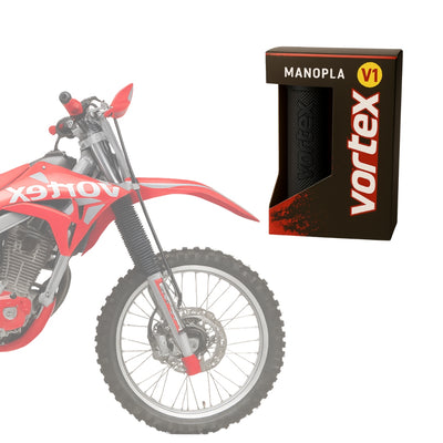 Manopla Preta Punho Guidão Trilha/Motocross Universal Vortex