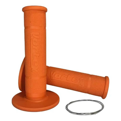 Manopla Laranja Punho Guidão Moto Trilha/motocross Universal Vortex