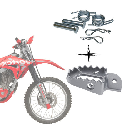 Kit Pedaleira Com Pino E Mola Crf 230 Crf 250f Vazada Vortex