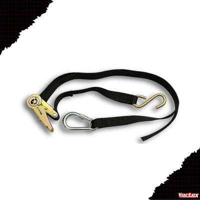 Par Cinta Extensor Esticador Catraca Gancho Mosquetão Vortex