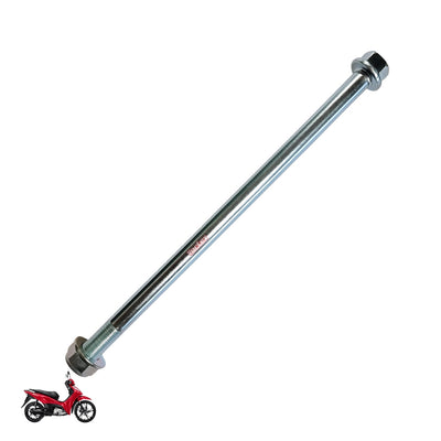 Eixo Roda Dianteiro Traseiro Biz 100/125 Pop C/ Porca Vortex