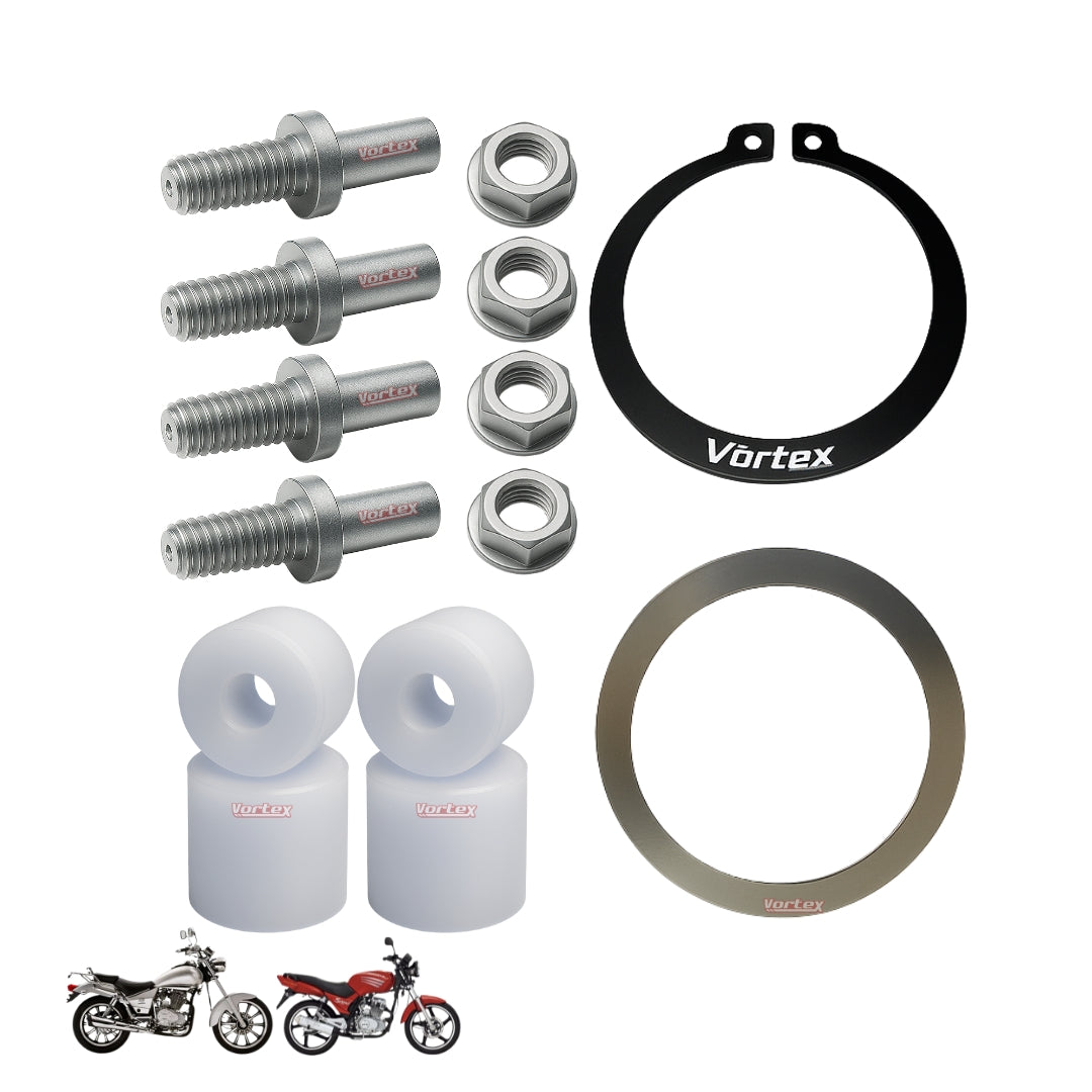 Bucha E Prisioneiro Trava E Arruela Coroa Dafra 150 Vortex