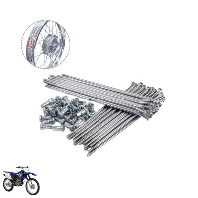 Jogo de Raios Traseiros Ttr 230 Cromado 4mm Reforçado Vortex