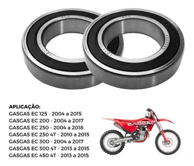 Kit 2 Rolamento 6905 2rs Roda Dianteira Gas Gas (todas)