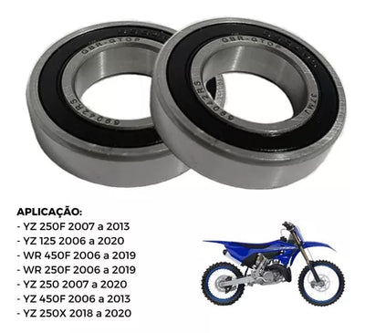 Kit 2 Rolamento Roda Dianteira Yz 250f/450f  Wr 450f 6904