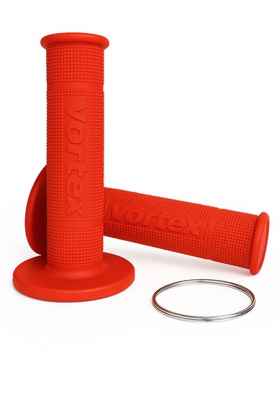 Manopla Vermelha Punho Guidão Moto Trilha/motocross Universal Vortex