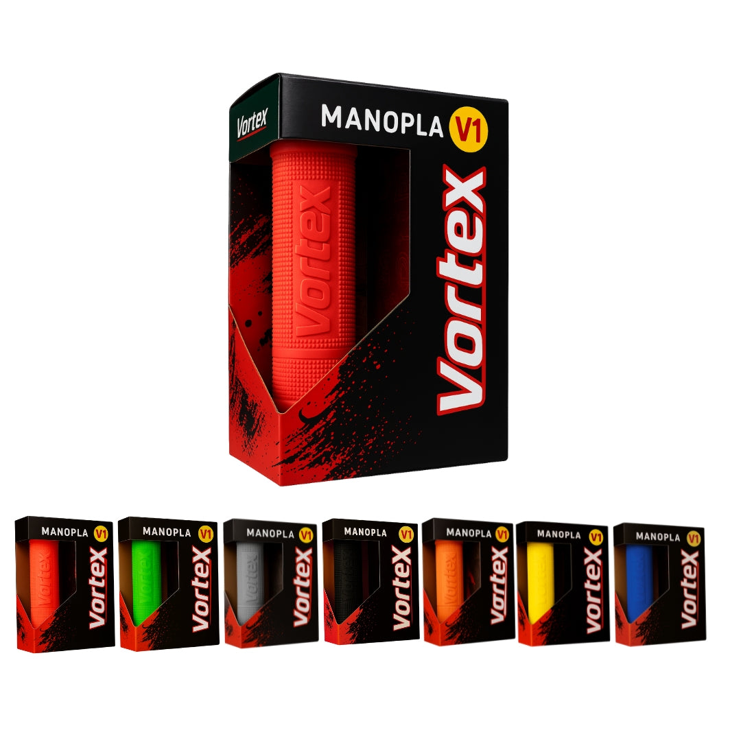 Manopla Vermelha Punho Guidão Moto Trilha/motocross Universal Vortex