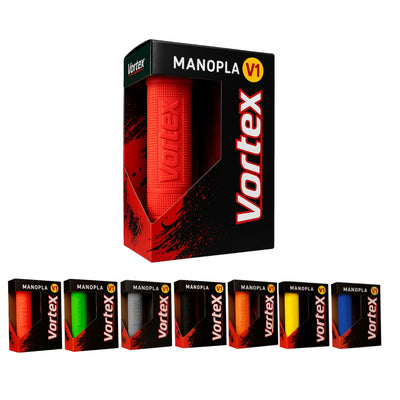 Manopla Vermelha Punho Guidão Moto Trilha/motocross Universal Vortex